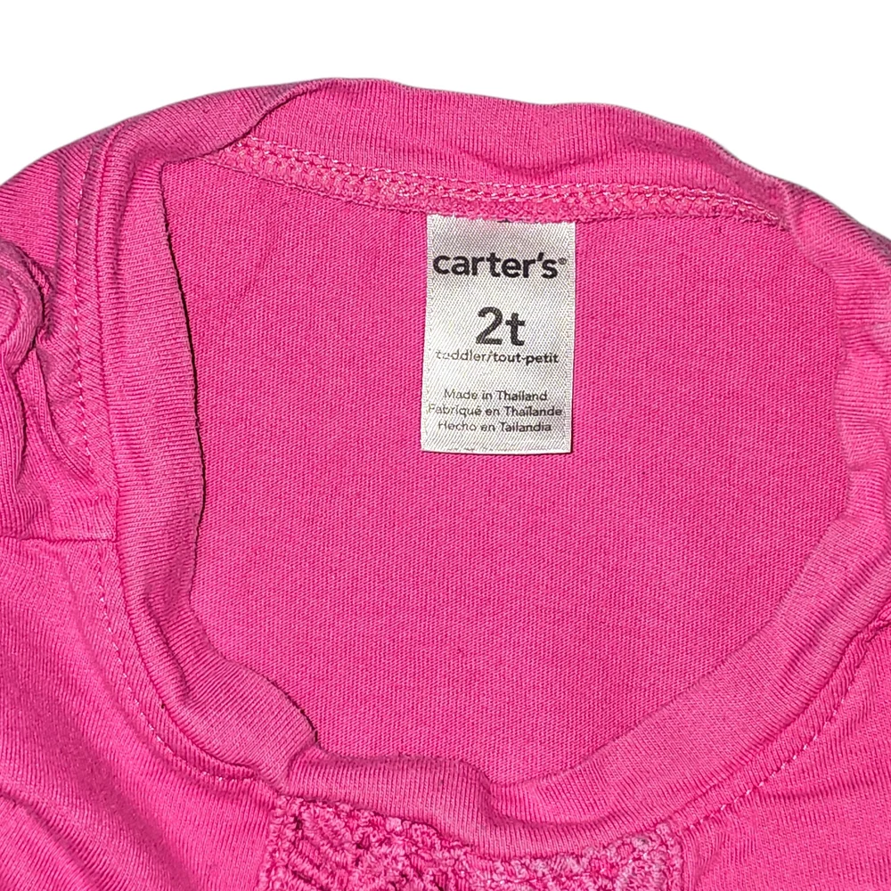Carter's Fuchsia Lace‎ Front Sweater
